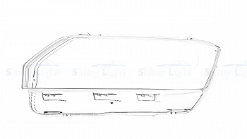 СТЕКЛО ФАРЫ ЛЕВОЕ SKODA RAPID 12-20
