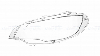 Стекло фары левое BMW X6 E71 2007-2014