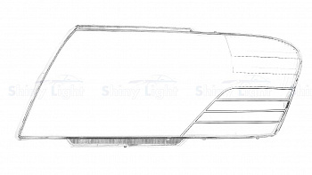 СТЕКЛО ФАРЫ ЛЕВОЕ MITSUBISHI PAJERO 99-06