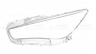 Стекло фары левое Infiniti Q50 2013-2022