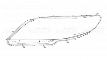 СТЕКЛО ФАРЫ ЛЕВОЕ TOYOTA SIENNA 10-17