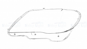 СТЕКЛО ФАРЫ ЛЕВОЕ BMW 7 SERIES E66 05-08