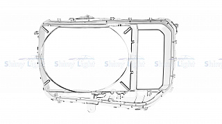 Стекло фары левое Toyota prado 250 2023+ Led