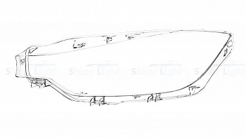 СТЕКЛО ФАРЫ ЛЕВОЕ BMW 3 SERIES F30 16+