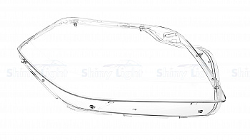 СТЕКЛО ФАРЫ ПРАВОЕ MERCEDES-BENZ GL-CLASS X166 12-16