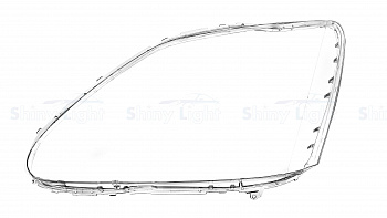 СТЕКЛО ФАРЫ ЛЕВОЕ LEXUS LS 03-06
