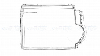 СТЕКЛО ФАРЫ ПРАВОЕ LAND ROVER DISCOVERY 3 04-09