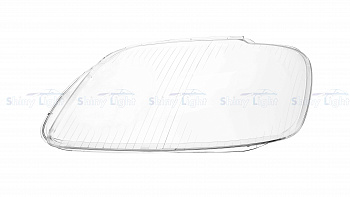 СТЕКЛО ФАРЫ ЛЕВОЕ VW CADDY 04-10