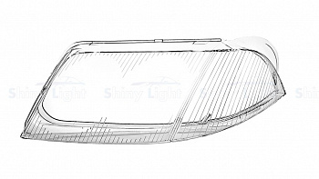 СТЕКЛО ФАРЫ ЛЕВОЕ VW PASSAT B5+ 01-05
