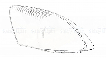 СТЕКЛО ФАРЫ ПРАВОЕ HYUNDAI MATRIX 08-10