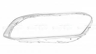 Стекло фары левое Volvo XC60 2013-2017