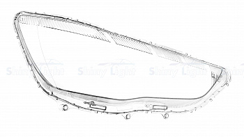 СТЕКЛО ФАРЫ ПРАВОЕ MITSUBISHI ASX 10-20