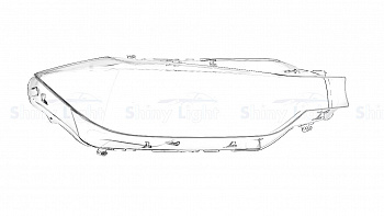СТЕКЛО ФАРЫ ПРАВОЕ BMW 3 SERIES F30 11-16