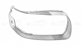 СТЕКЛО ФАРЫ ПРАВОЕ FORD ESCAPE 04-07