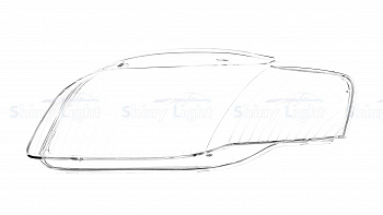 СТЕКЛО ФАРЫ ЛЕВОЕ AUDI A4 B7 04-08