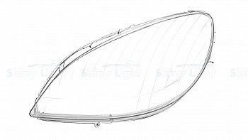 СТЕКЛО ФАРЫ ЛЕВОЕ MERCEDES-BENZ B-CLASS W245 05-11