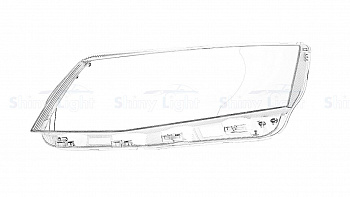 СТЕКЛО ФАРЫ ЛЕВОЕ SKODA OCTAVIA A7 13-17