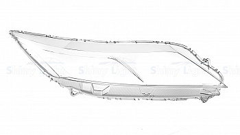 СТЕКЛО ФАРЫ ПРАВОЕ MITSUBISHI ECLIPSE CROSS 17-22