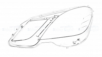 СТЕКЛО ФАРЫ ЛЕВОЕ MERCEDES-BENZ E-CLASS W212 09-13
