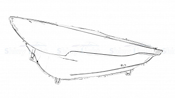 СТЕКЛО ФАРЫ ПРАВОЕ MAZDA CX-5 17-22