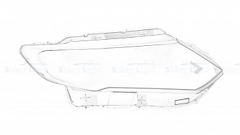 СТЕКЛО ФАРЫ ПРАВОЕ NISSAN X-TRAIL T32 17-22