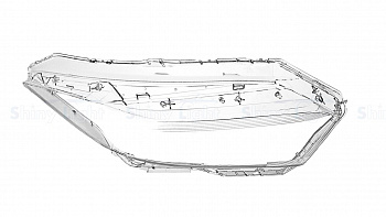 СТЕКЛО ФАРЫ ПРАВОЕ HONDA VEZEL 18-21