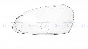 СТЕКЛО ФАРЫ ЛЕВОЕ VOLKSWAGEN JETTA III ПОКОЛЕНИЕ 2003-2009