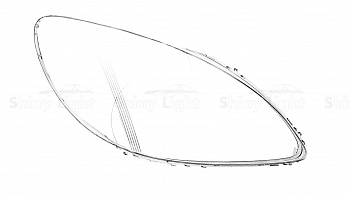 СТЕКЛО ФАРЫ ПРАВОЕ MERCEDES-BENZ VITO/VIANO W639 03-10