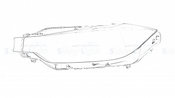 СТЕКЛО ФАРЫ ЛЕВОЕ BMW 3 SERIES F30 11-16